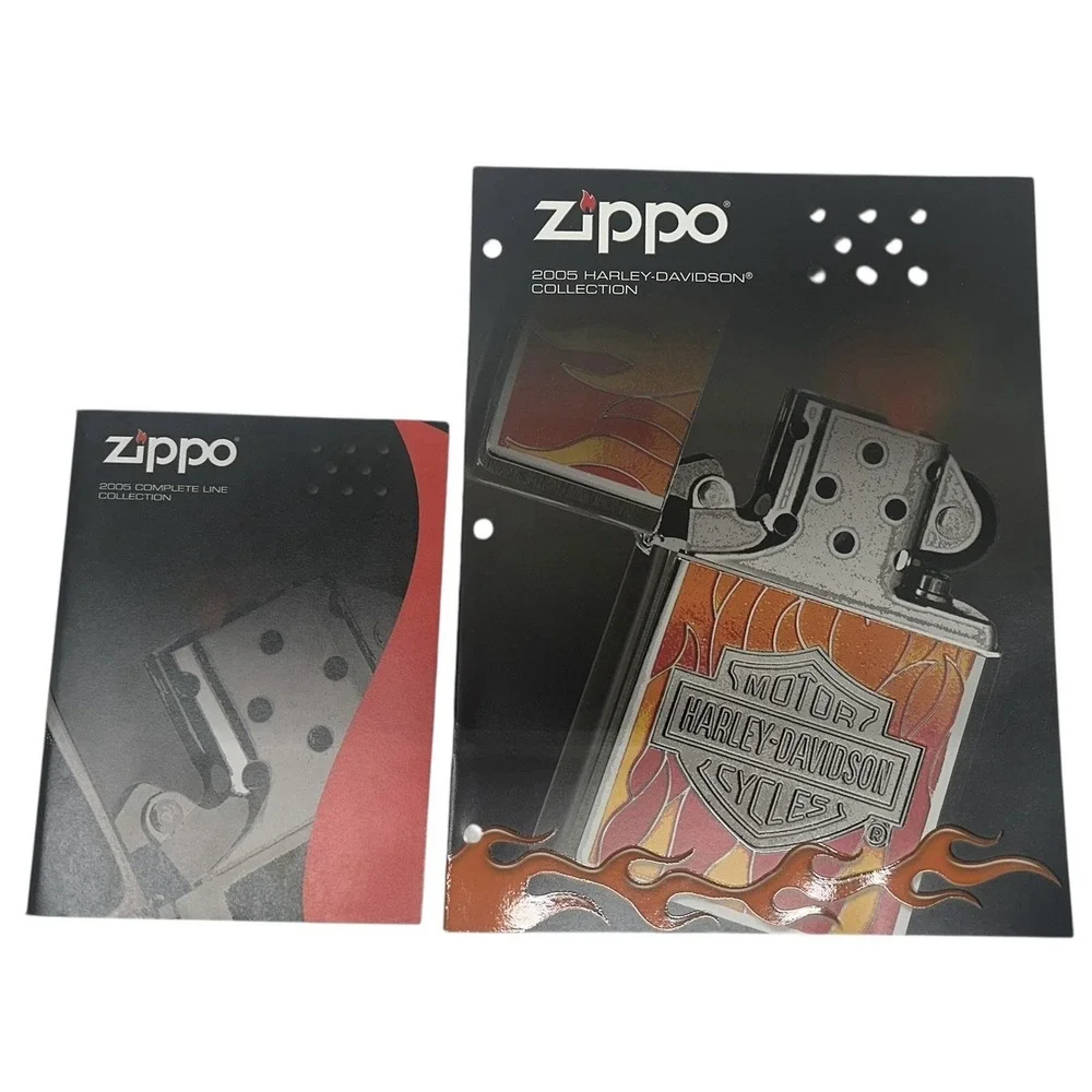 Lot‎ Of 2 Harley Collection 2005 Zippo Lighter Catalog